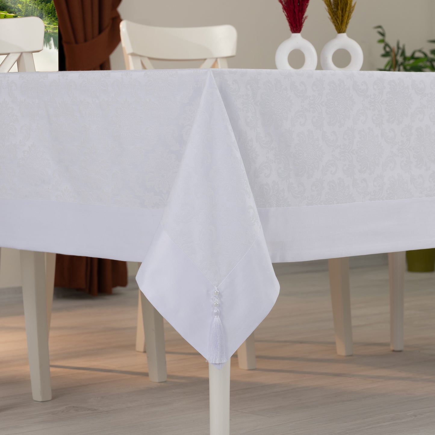 Nappe de table Jacquard damassé en coton
