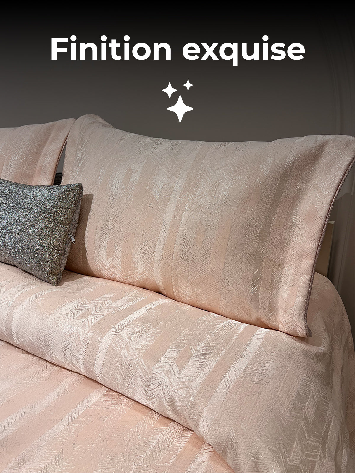 Set de lit 4 pièces en jacquard