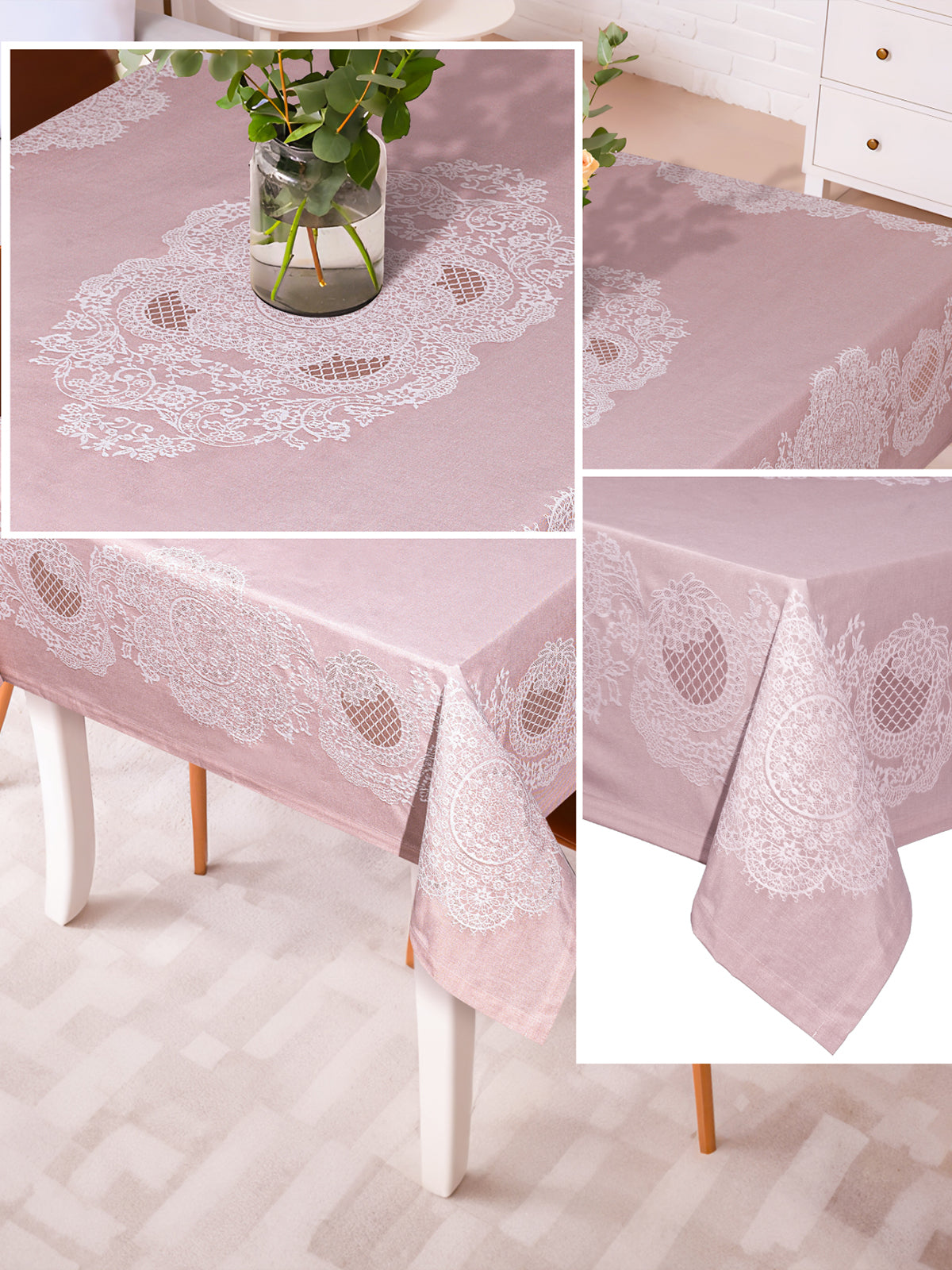 Nappe de Table en Coton rectangulaire en Jacquard