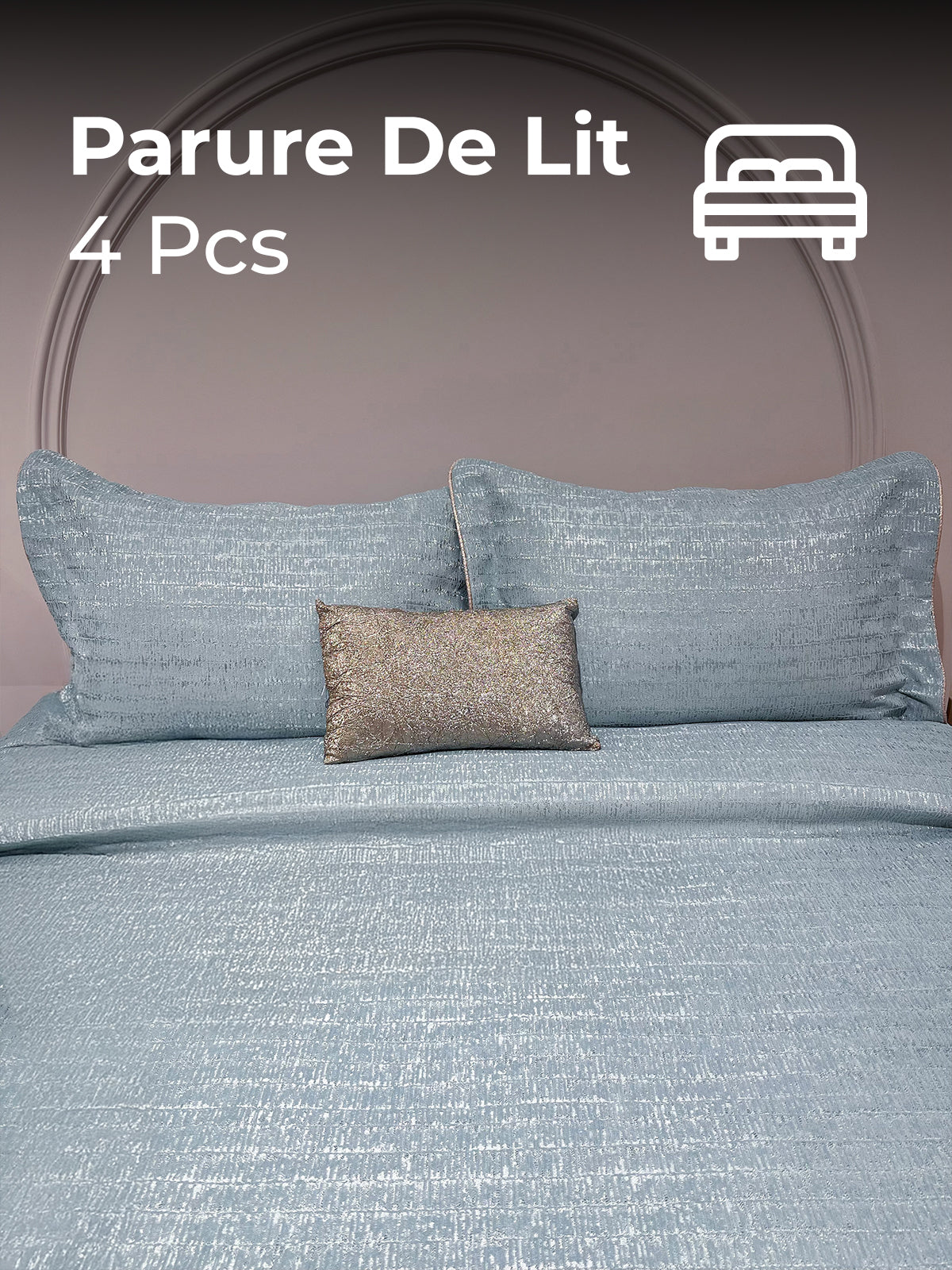 Parure de lit en jacquard luxueux