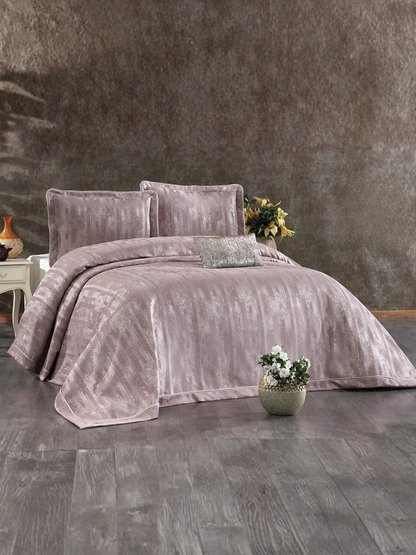 Couvre lit 4 pièces en jacquard - Riva