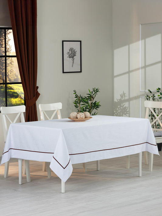 Nappe en coton jacquard style classique décor vintage