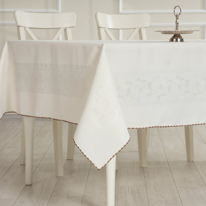 Nappe de table imperméable en jacquard