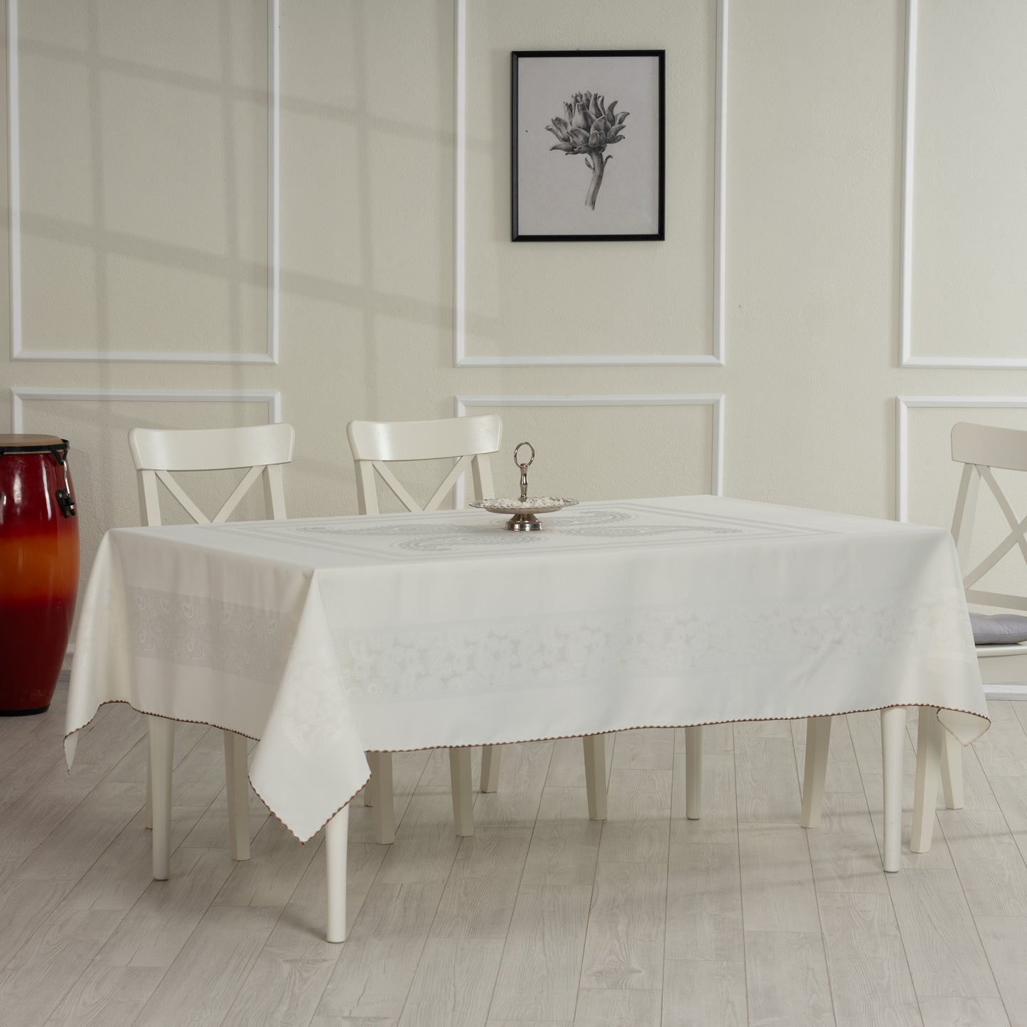 Nappe de table imperméable en jacquard