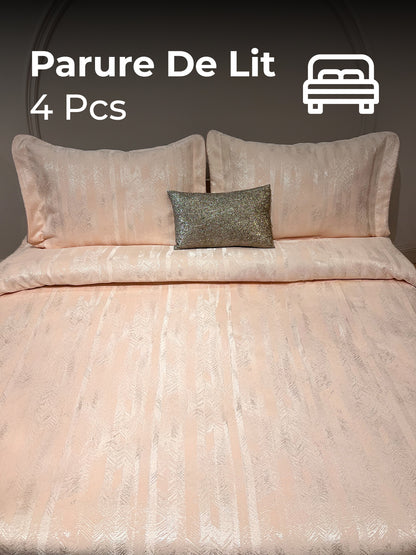 Set de lit 4 pièces en jacquard