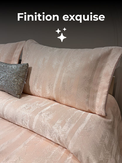 Set de lit 4 pièces en jacquard