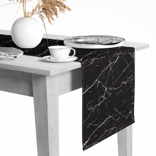 Chemin de table contemporain aspect velouté 45 x 150 cm