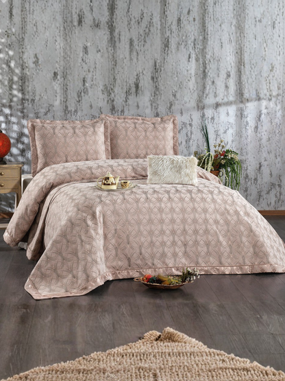 Couvre lit 4 Pièces haut de gamme 260x260 - Podyum