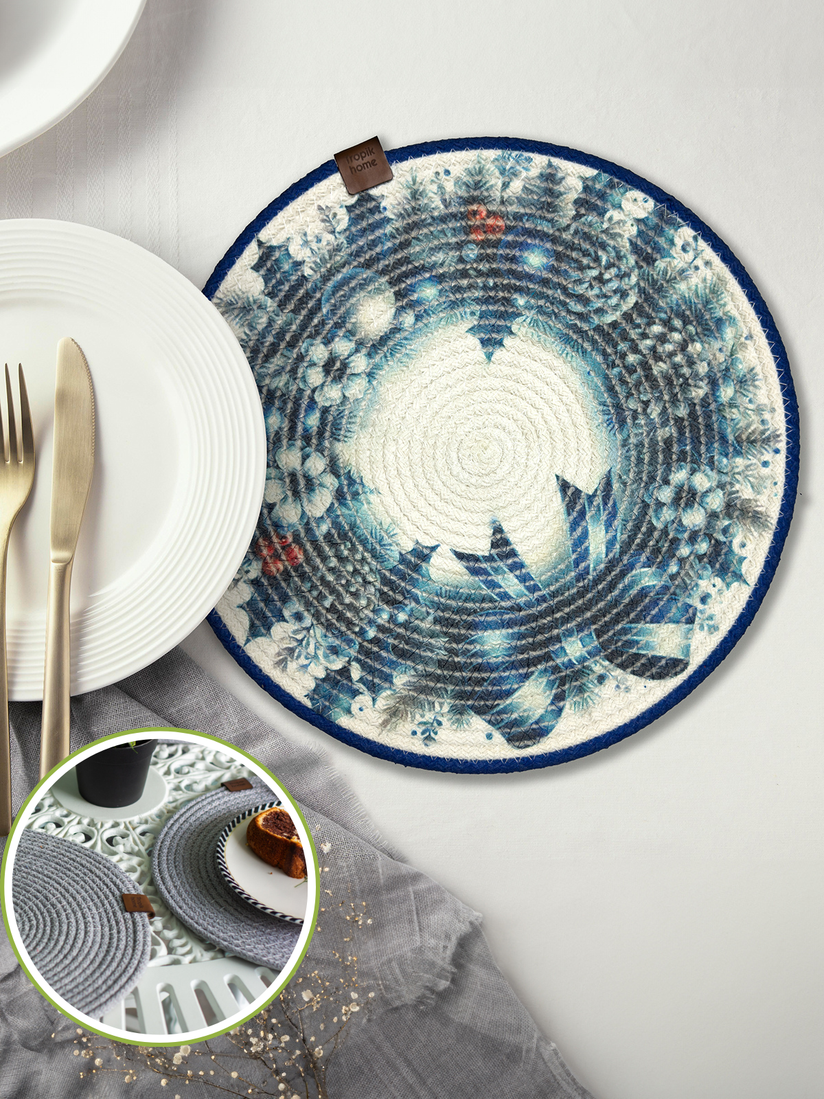 Dessous de Plat 32x32 cm (Lot de 2) – Set de table Décoratif Rigide