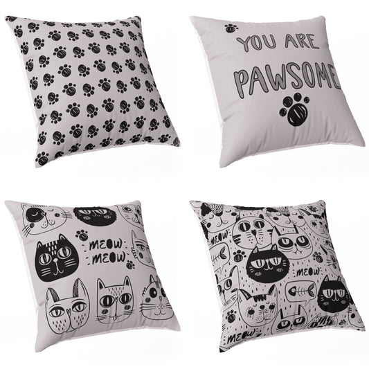 Housse de coussin Lot de 4 Pièces