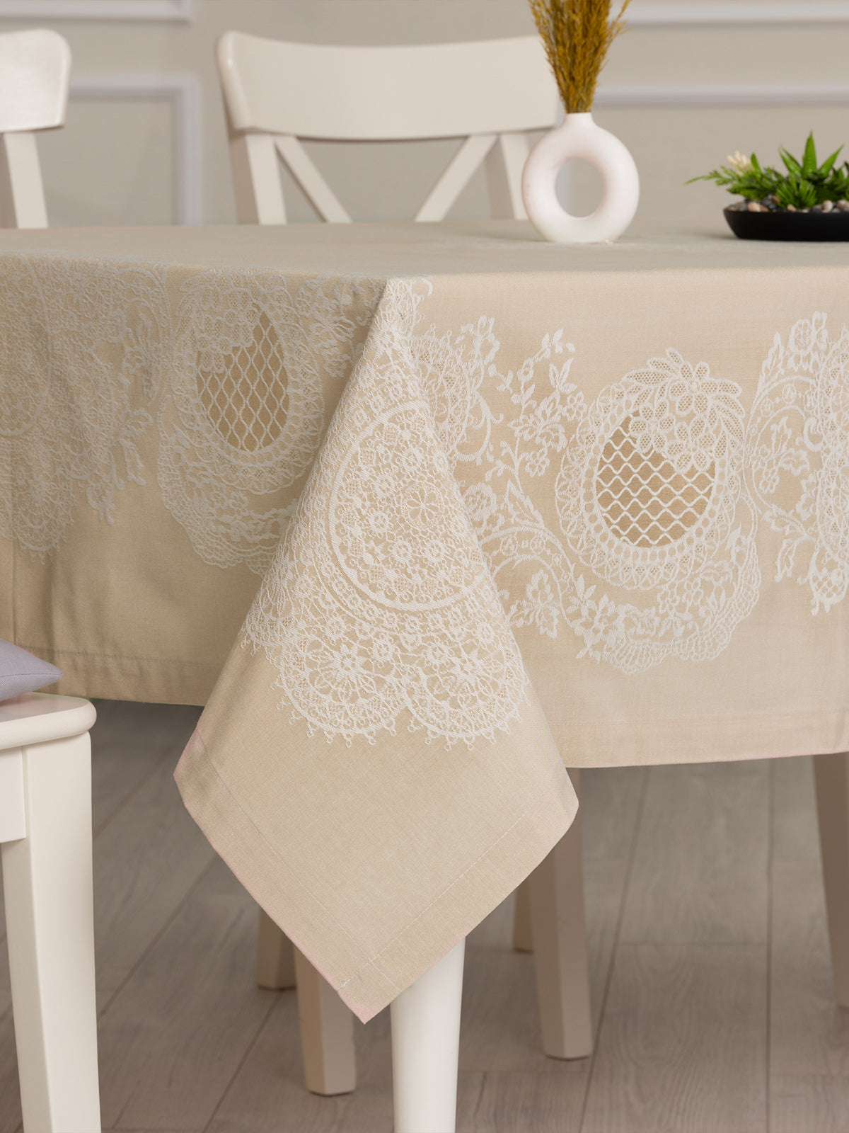 Nappe de Table en Coton rectangulaire en Jacquard