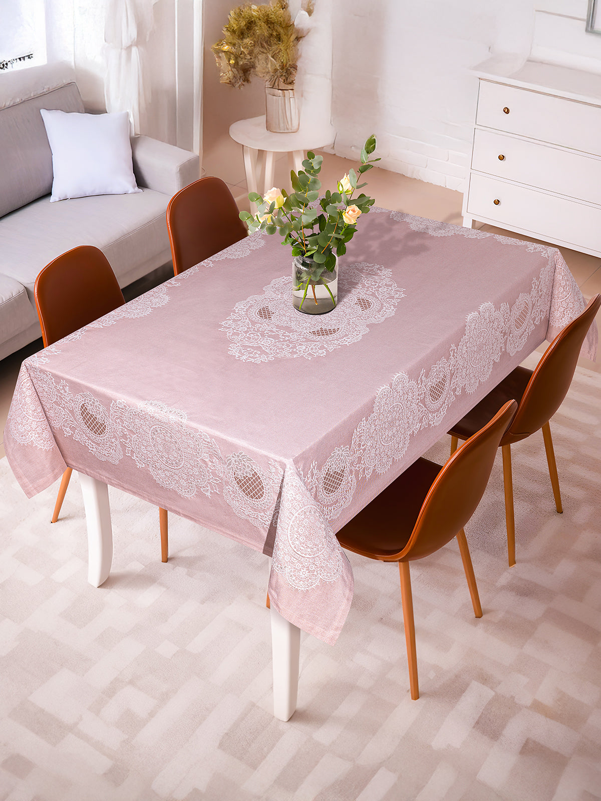Nappe de Table en Coton rectangulaire en Jacquard