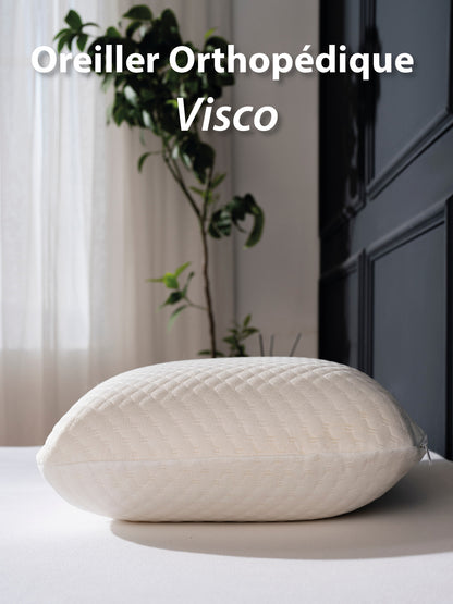 Oreiller Memoire forme Ergonomique cervicale Anti Acarien 50x70