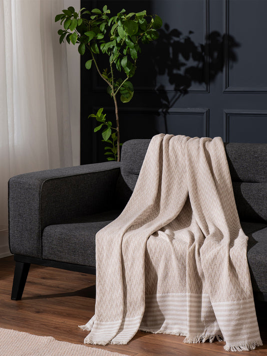 Jeté de canapé en coton extra doux multi-usages