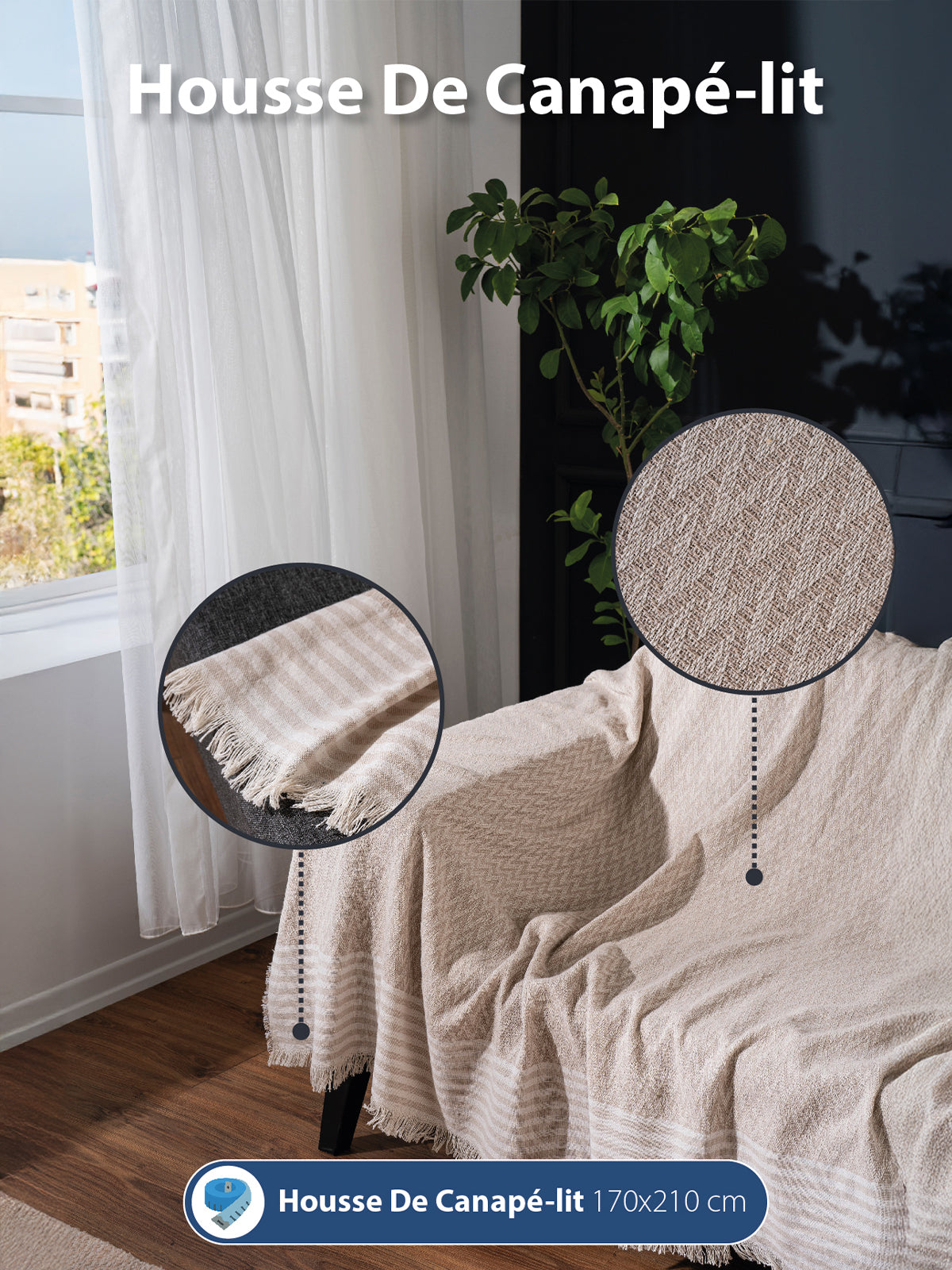 Jeté de Canapé en coton - Bohème Cozy Décoration