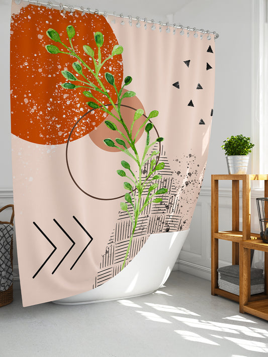 Rideau de douche motif bohémien avec crochets inclus